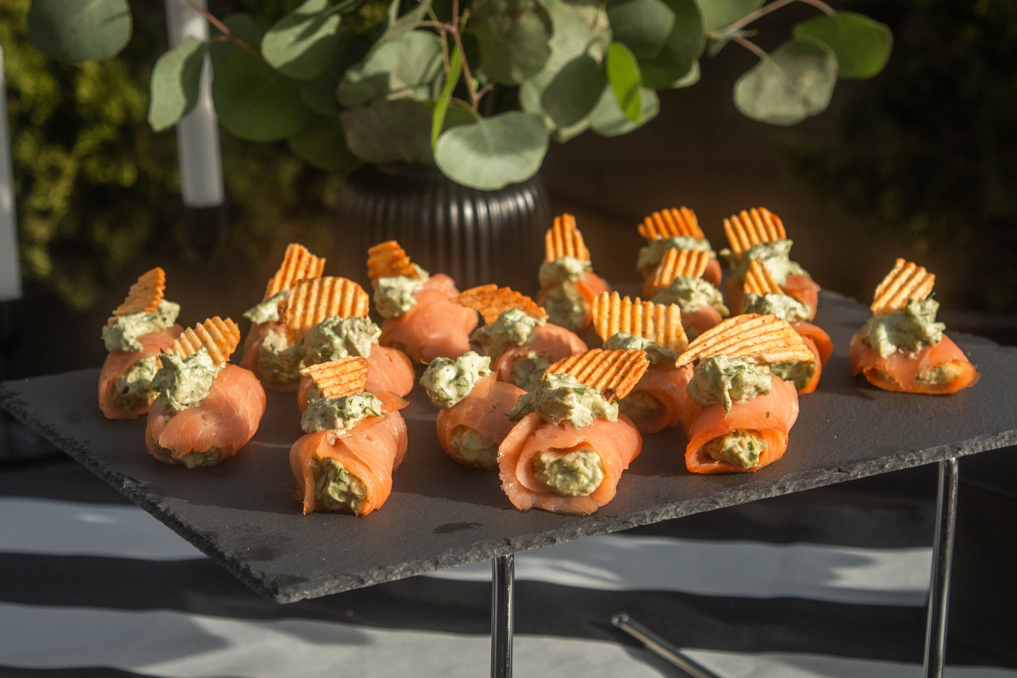 Salmon appetizer bites